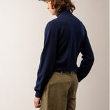 Men Turtleneck Sweater_Navy