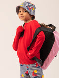 Kids Crew Neck Sweater_Red