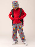 Kids Crew Neck Sweater_Red