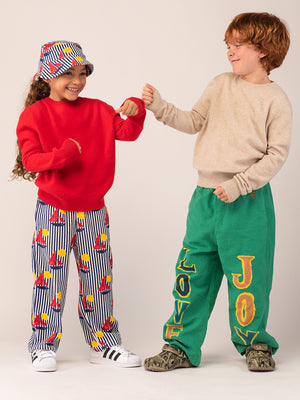 Kids Crew Neck Sweater_Red