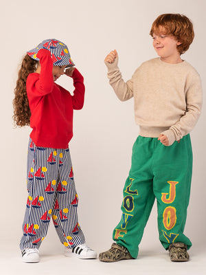 Kids Crew Neck Sweater_Red