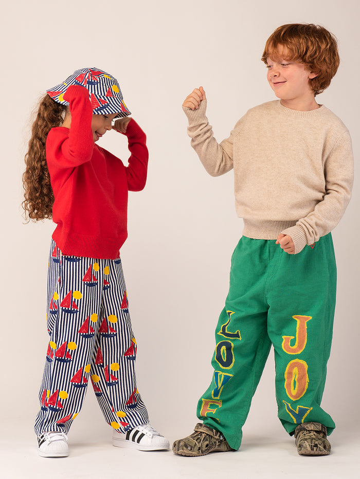 Kids Crew Neck Sweater_Red