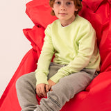 Kids Crew Neck Sweater_Light Green