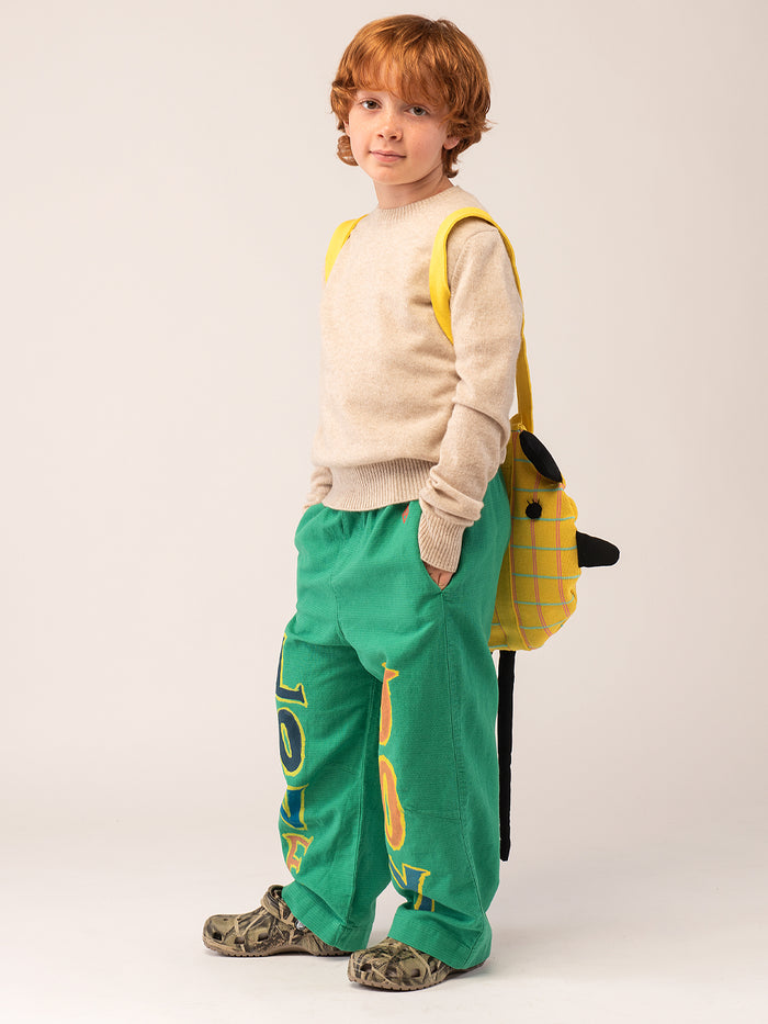 Kids Crew Neck Sweater_Oatmeal
