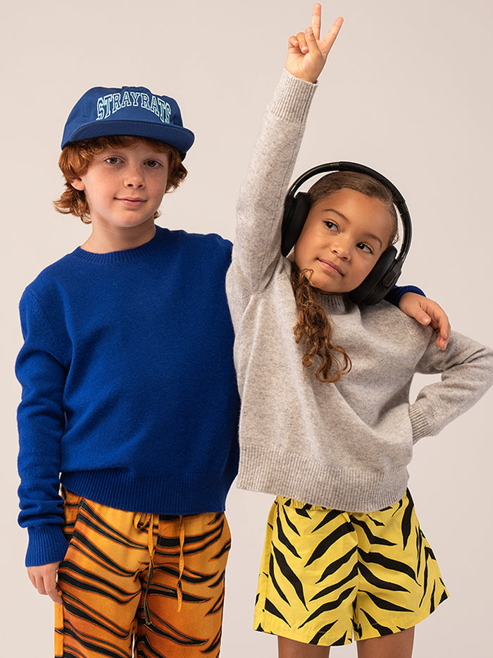 Kids Crew Neck Sweater_Royal Blue