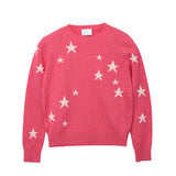 Kids Star Jacquard Sweater_Strawberry