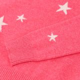 Kids Star Jacquard Sweater_Strawberry