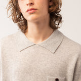 Men Polo Sweater_Grey
