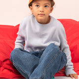 Kids Crew Neck Sweater_Baby Blue