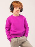 Kids Crew Neck Sweater_Purple