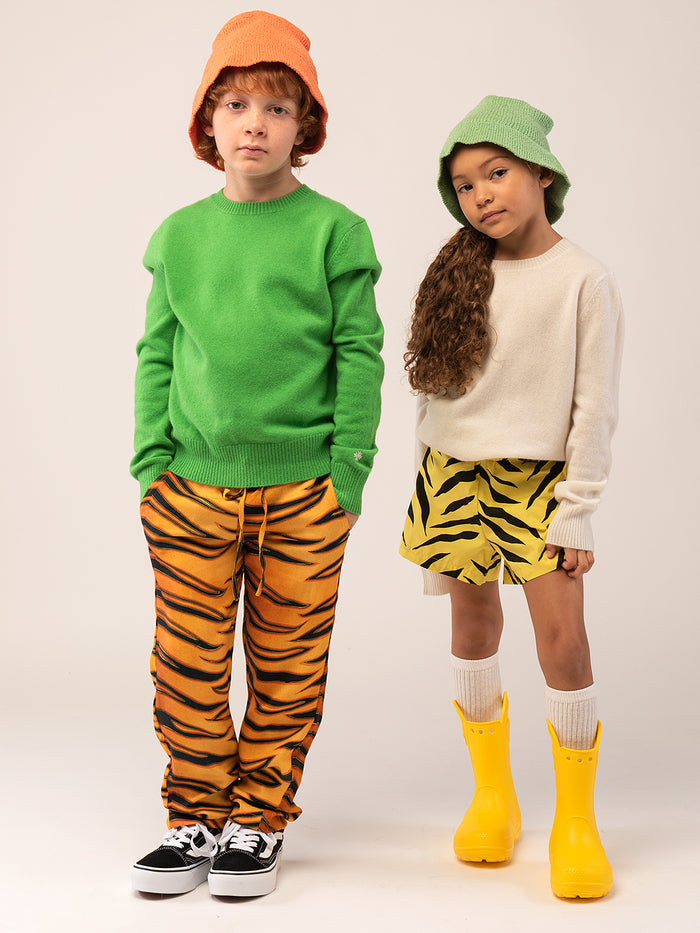 Kids Crew Neck Sweater_Green