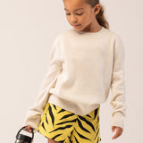 Kids Crew Neck Sweater_Vintage White
