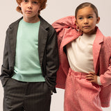 Kids Crew Neck Sweater_Mint