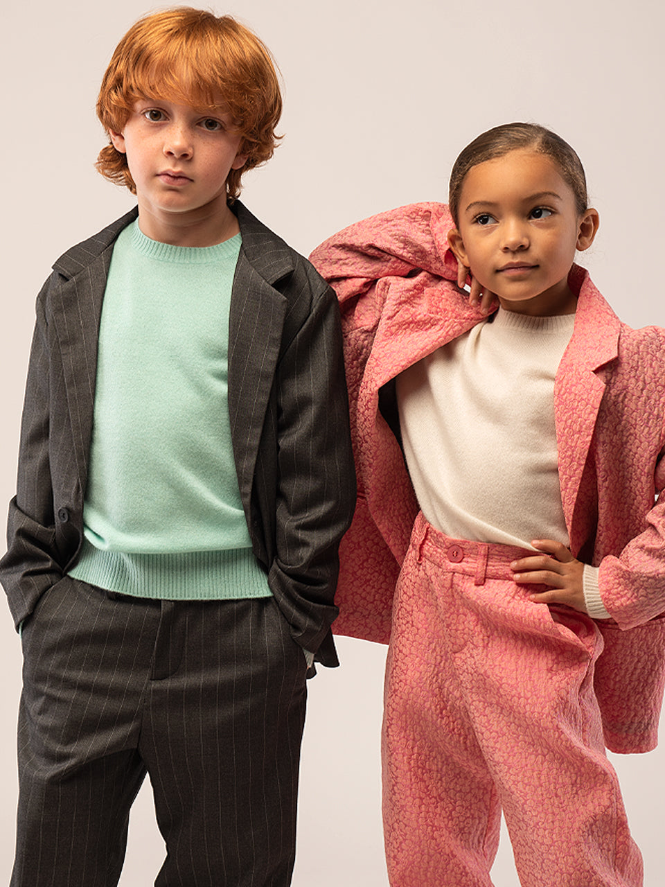 Kids Crew Neck Sweater_Mint