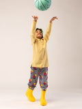 Kids Polo Sweater_Yellow