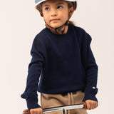 Kids Crew Neck Sweater_Navy