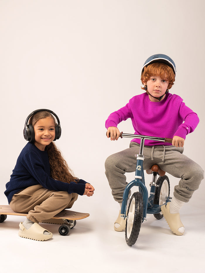 Kids Crew Neck Sweater_Purple