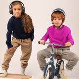 Kids Crew Neck Sweater_Navy