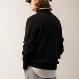 Men Polo Sweater_Black
