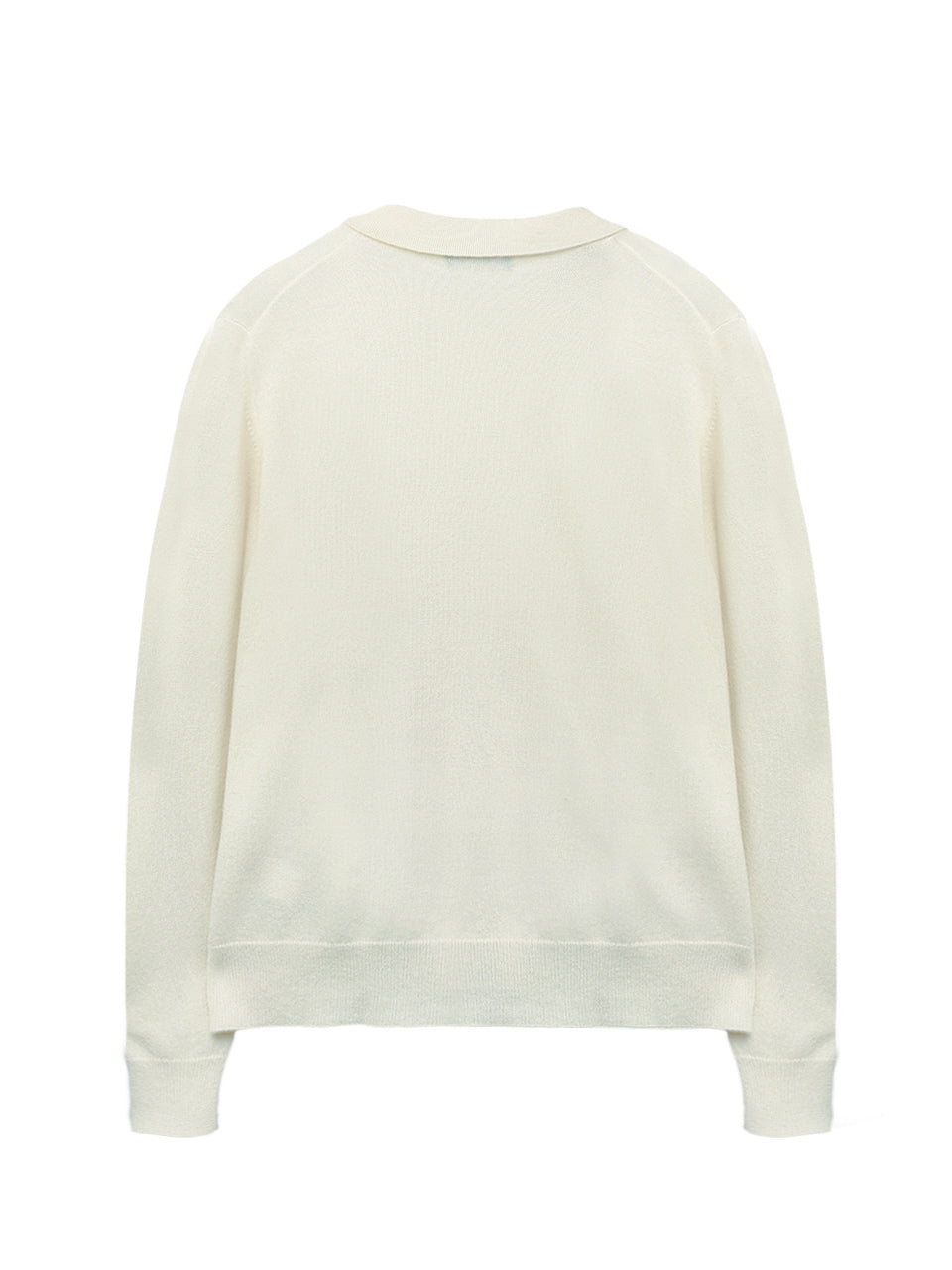 Men Polo Sweater_Vintage White