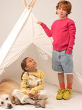 Kids Crew Neck Sweater_Yellow