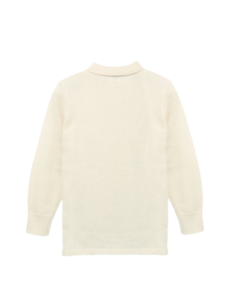 Kids Polo Sweater_Vintage White