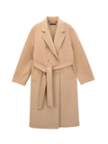 Cashmere Handmade Belted Double Coat_Camel