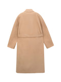 Cashmere Handmade Belted Double Coat_Camel
