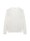 Men Crew Neck Sweater_Vintage White