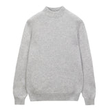 Men Mockneck Sweater_Grey