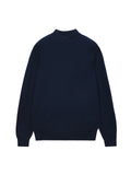 Men Mockneck Sweater_Navy