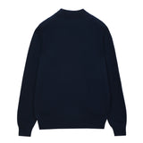 Men Mockneck Sweater_Navy