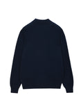 Men Mockneck Sweater_Navy