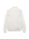 Men Mockneck Sweater_Vintage White