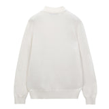 Men Mockneck Sweater_Vintage White