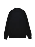 Men Mockneck Sweater_Black