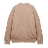 Men Mockneck Sweater_Camel