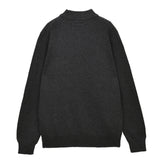 Men Mockneck Sweater_Graphite