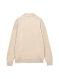Men Mockneck Sweater_Oatmeal