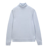 Men Turtleneck Sweater_Baby Blue