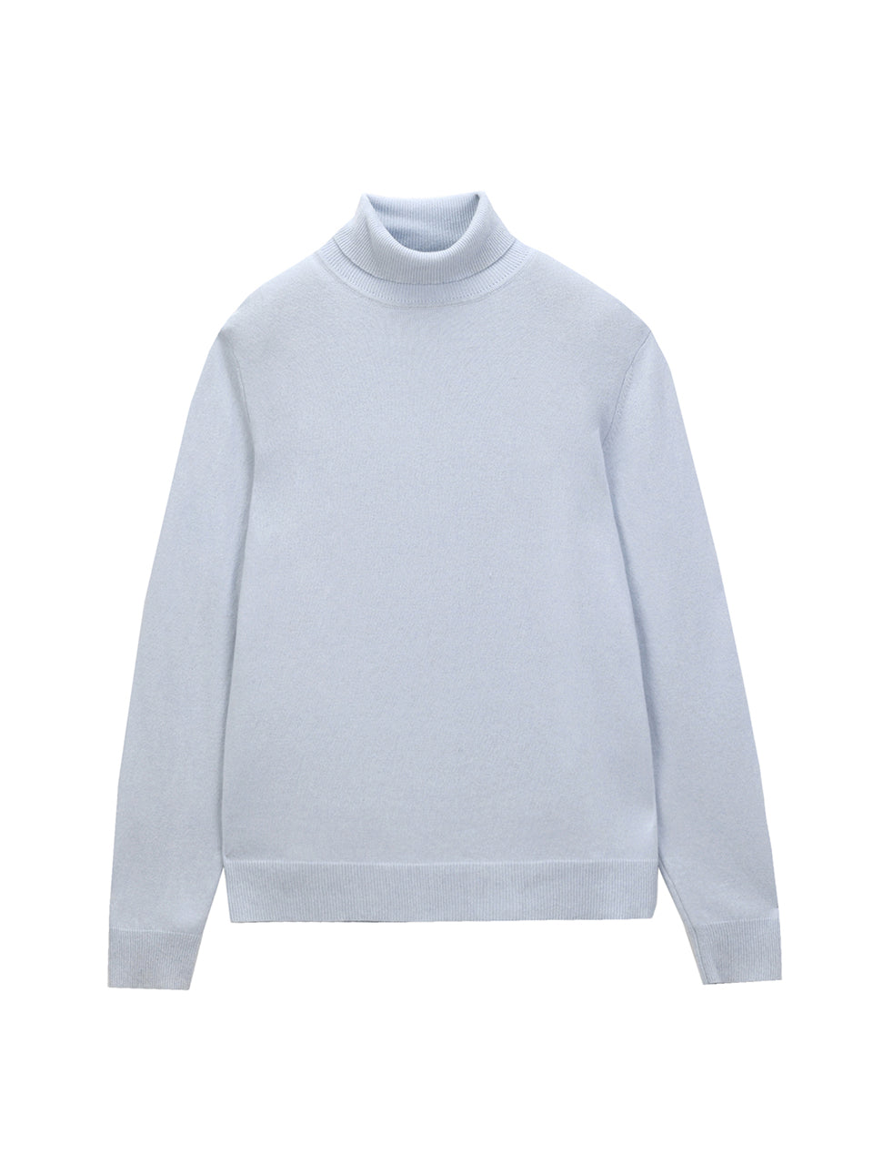 Men Turtleneck Sweater_Baby Blue