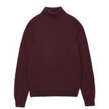 Men Turtleneck Sweater_Burgundy