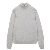 Men Turtleneck Sweater_Grey