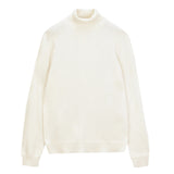 Men Turtleneck Sweater_Vintage White